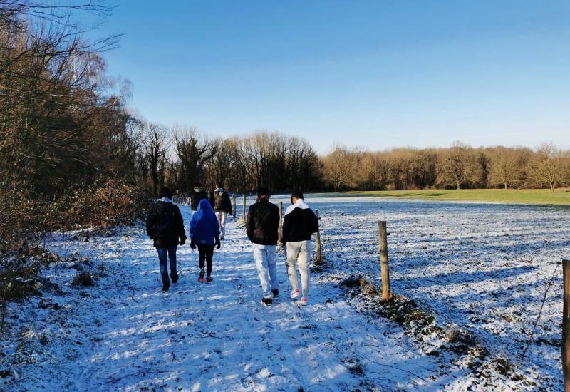 Winterwandeling in de Thaborberg © Fedasil Dilbeek